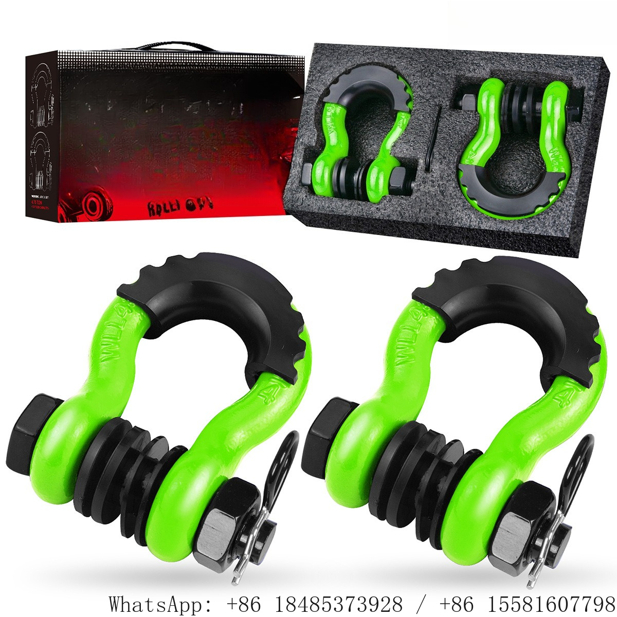 D Ring Shackle 3/4 - Manilha D-Ring de 3/4 polegadas para