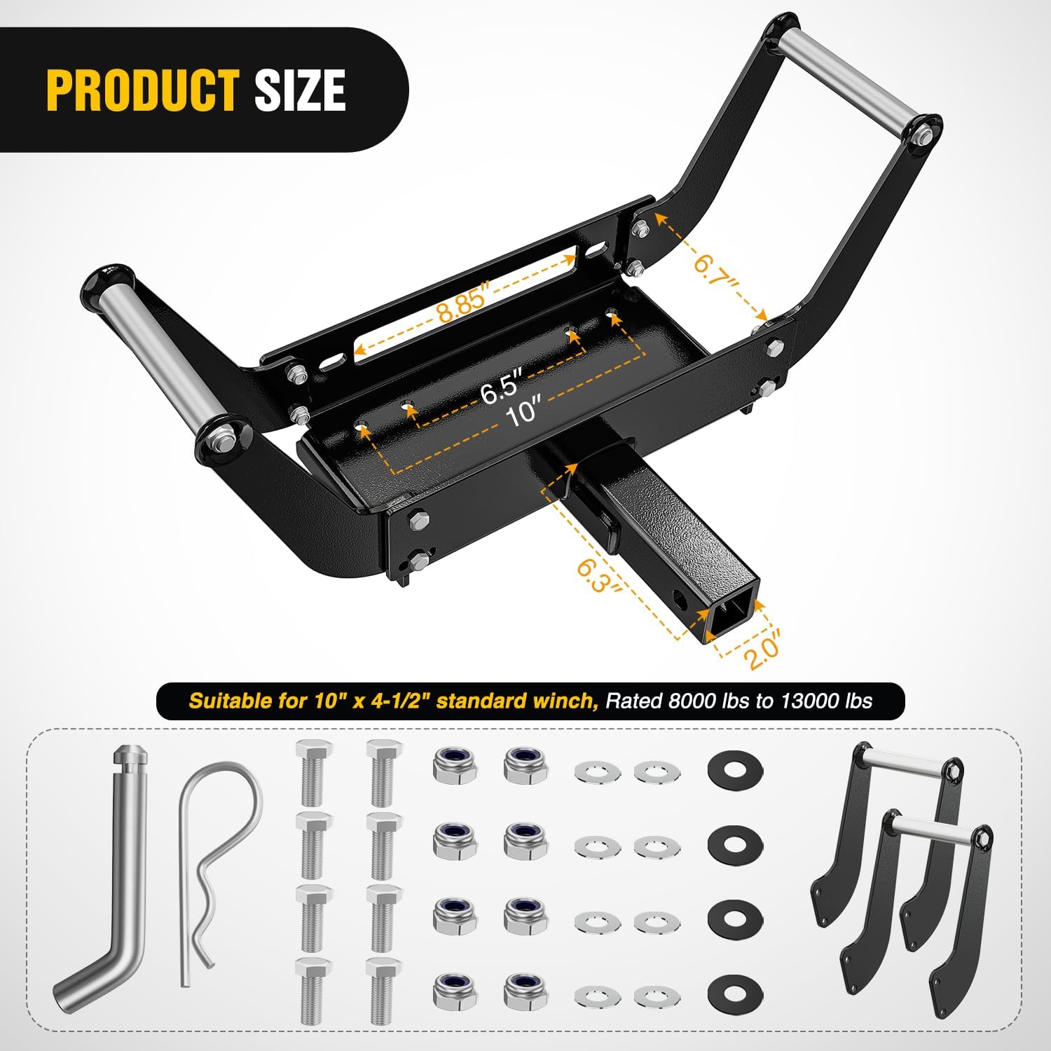 Winch Bumper Mount Plate - Novos Produtos para Recuperação de Veículos: