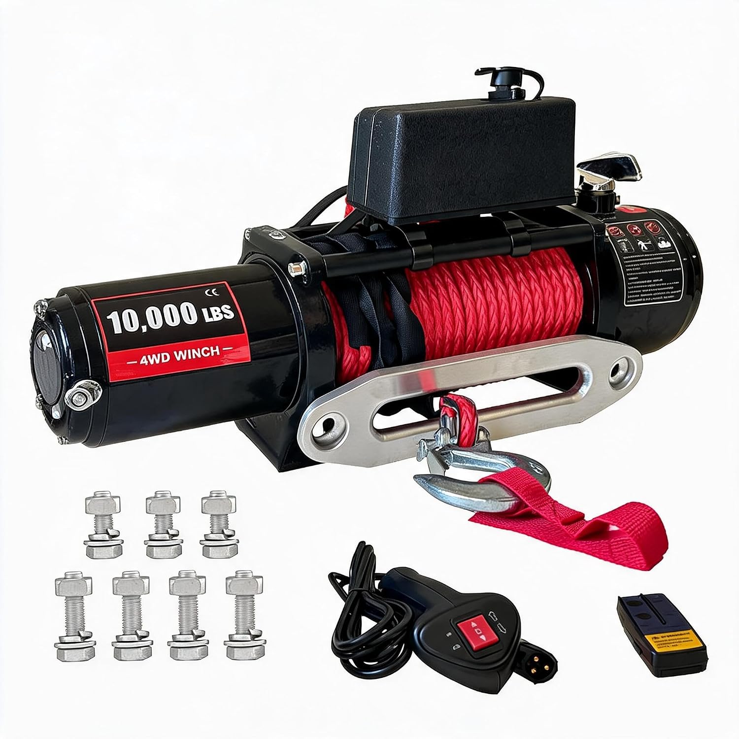 Winch Fairlead Hawse Aluminum - Guincho Elétrico de 10.000 LBS, Guincho
