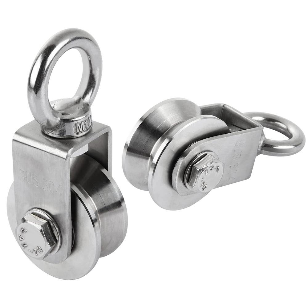 Snatch Block Pulley 10 Ton - Polia giratória de aço inoxidável 304