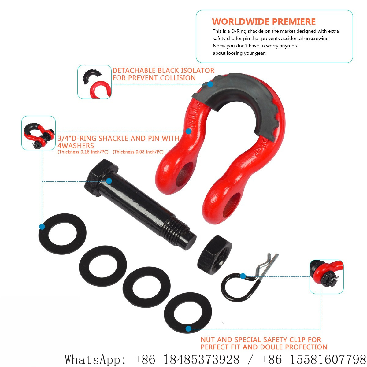 Manilha D-Ring de 3/4 polegada - D Ring Shackle 3/4 avaliação e preço