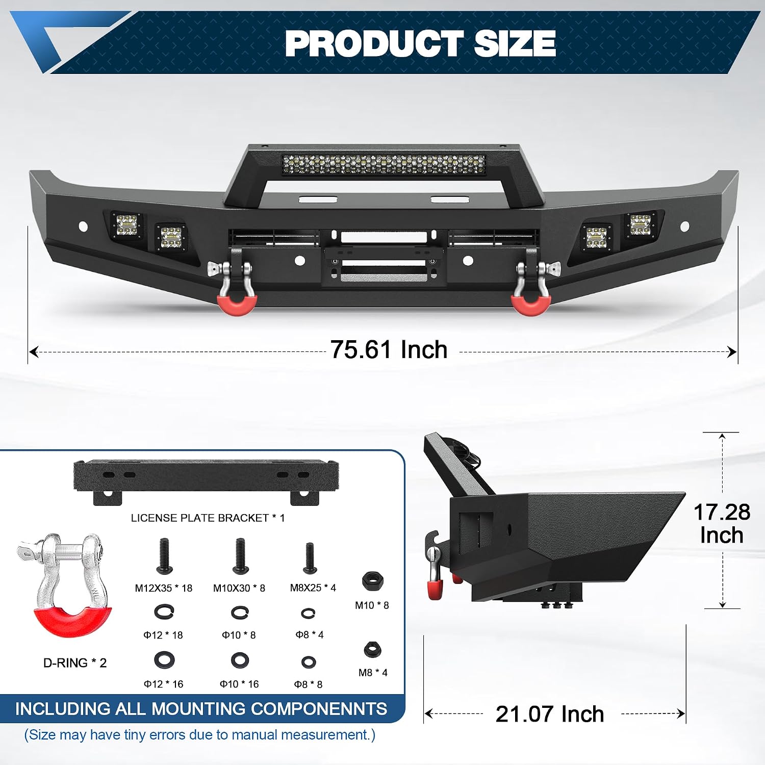 Para-choque dianteiro off-road - Winch Bumper Mount Plate avaliação e preço