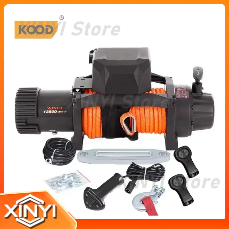 Guincho Elétrico KOOD 24V para - Winch 12000Lb Synthetic Rope avaliação e preço