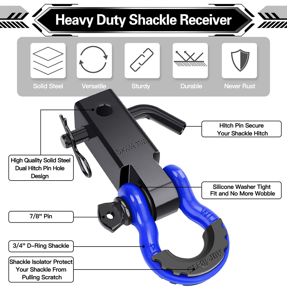 Receptor de engate de manilha, - D Ring Shackle 3/4 avaliação e preço