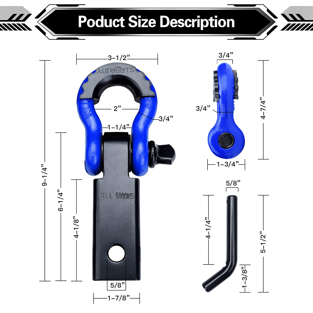 Receptor de engate de manilha, - D Ring Shackle 3/4 avaliação e preço